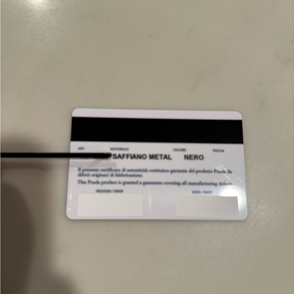 Prada Saffiano Black Leather Wallet on Chain With Box and Authenticity Card - Picture 14 of 14